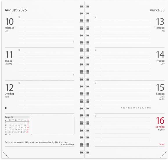  Kalender 2026 Master refill