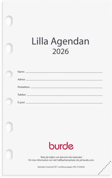  Kalender 2026 Compact kalendersats Lilla Agendan