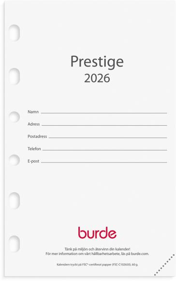  Kalender 2026 Compact kalendersats Prestige