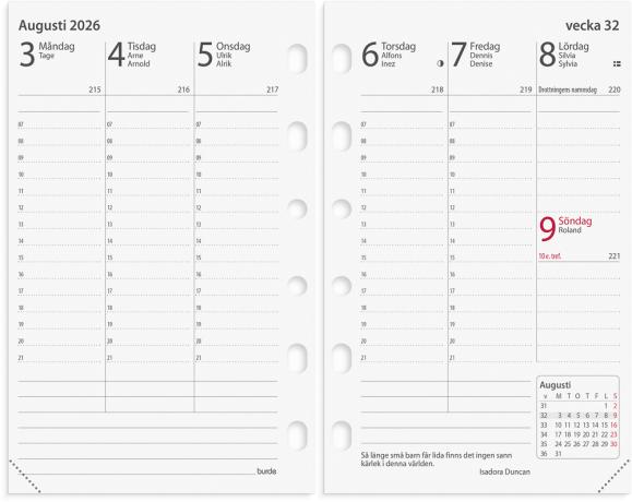  Kalender 2026 Compact kalendersats Prestige
