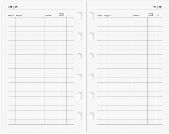  Kalender 2026 Compact Systemkal svart konstläder
