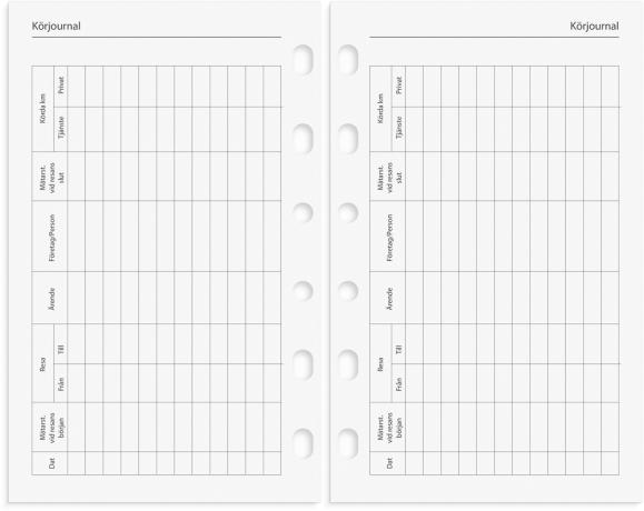  Kalender 2026 Compact Systemkal svart konstläder