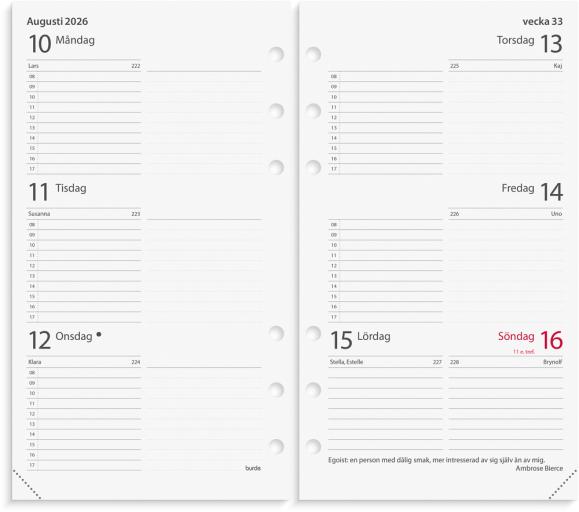  Kalender 2026 Regent grundsats
