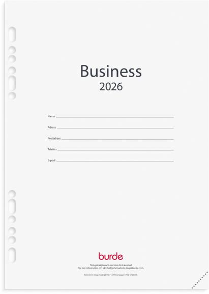  Kalender 2026 Business kalendersats