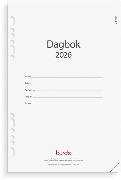  Kalender 2026 Business kalendersats Dagbok