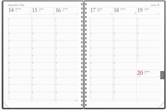  Kalender 2026 Veckojournal Eco Line