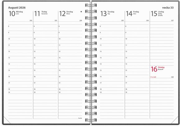  Kalender 2026 Weekly A6 Eco Line