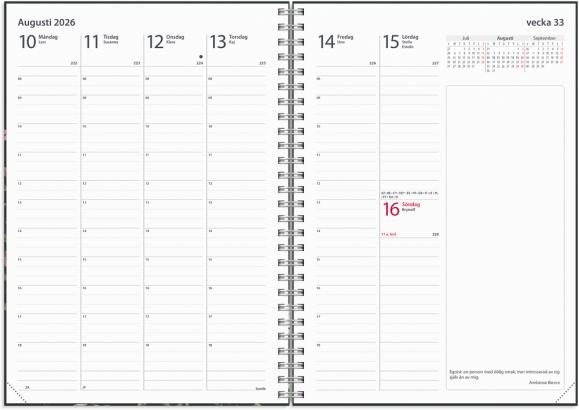  Kalender 2026 Business Story blomma
