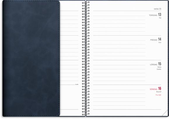  Kalender 2026 Senator A5 Twist blå