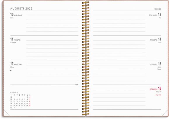  Kalender 2026 Senator A5 Twist rosa