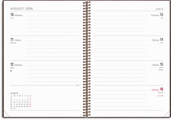  Kalender 2026 Senator A5 Twist brun