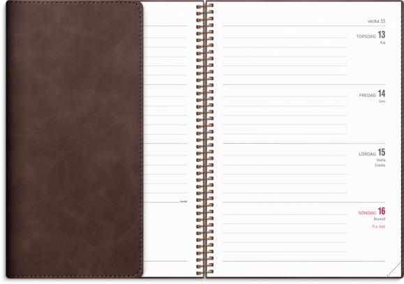  Kalender 2026 Senator A5 Twist brun