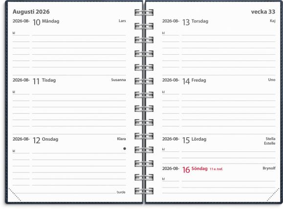  Kalender 2026 Leader Twist blå