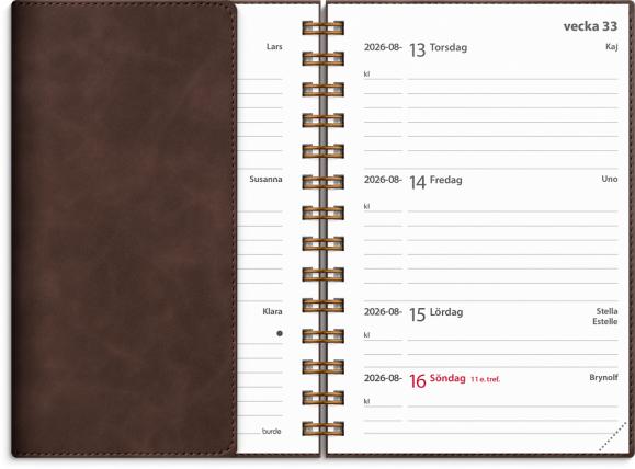  Kalender 2026 Leader Twist brun