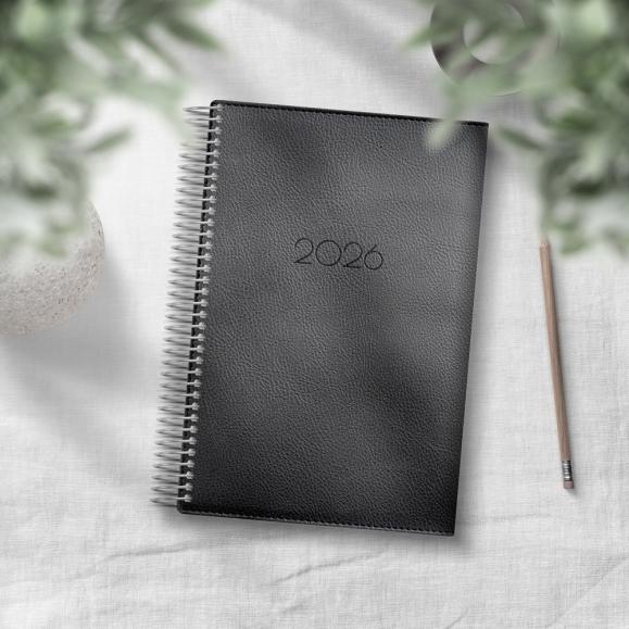  Kalender 2026 Dagbok Twist svart