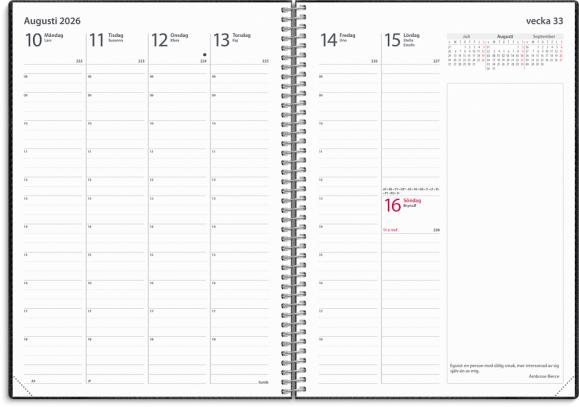  Kalender 2026 Business Twist svart