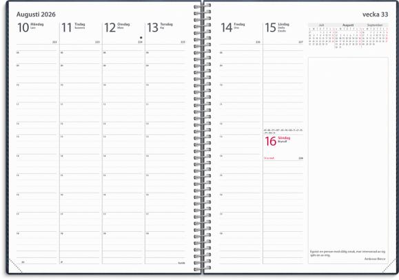  Kalender 2026 Business Twist blå