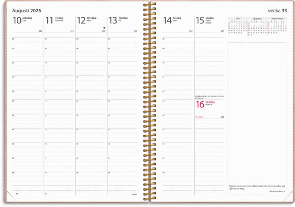  Kalender 2026 Business Twist rosa