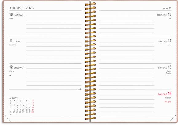  Kalender 2026 Senator A6 Twist rosa