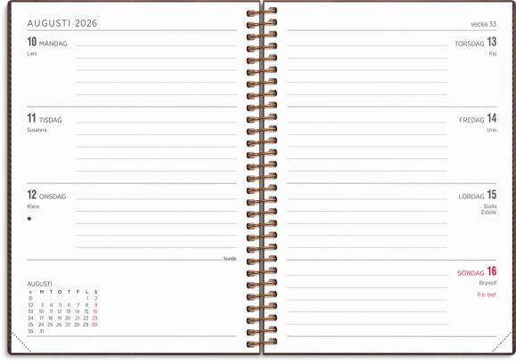  Kalender 2026 Senator A6 Twist brun