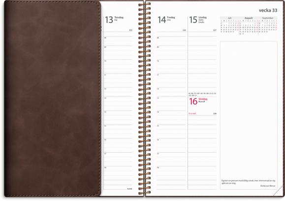  Kalender 2026 Business Twist brun