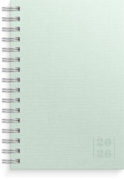 Kalender 2026 Dagbok Textile grön