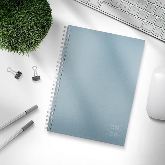  Kalender 2026 Business Textile blå