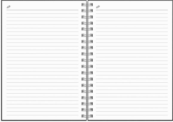  Kalender 2026 Weekly A6 Textile svart