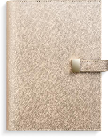  Kalender 2026 Senator A5 beige konstläder Tora