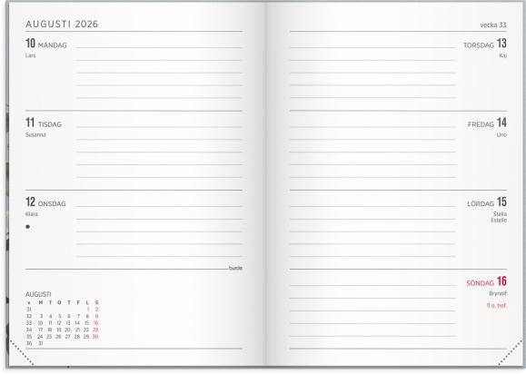  Kalender 2026 Senator A6 Flora