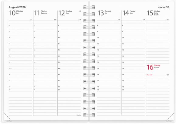  Kalender 2026 Weekly A6 4i1