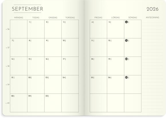  Kalender 2026 Weekly Deluxe