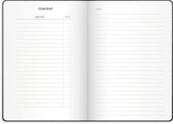  Meeting journal