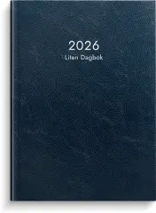  Kalender 2026 Liten Dagbok blått konstläder