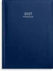  Kalender 2027 Veckojournal bl&aring;tt konstl&auml;der