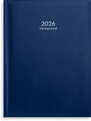  Kalender 2026 Veckojournal bl&aring;tt konstl&auml;der