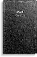  Kalender 2026 Lilla Agendan svart konstläder