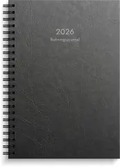 Kalender 2026 Bokningsjournalen svart kartong