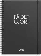  Kalender 2026 Få det gjort svart