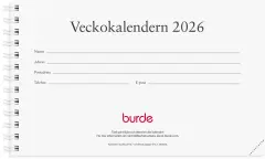  Kalender 2026 Veckokalendern refill