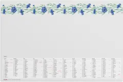 Kalender 2026 Skrivunderlägg Blomster