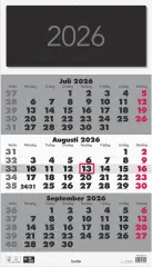  Väggkalender 2026 Triplaner Elegant