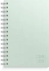  Kalender 2026 Dagbok Textile grön