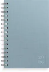  Kalender 2026 Dagbok Textile blå