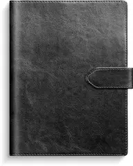  Kalender 2026 Dagbok svart konstläder