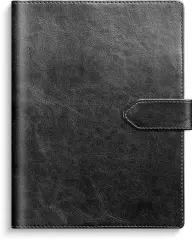  Kalender 2026 Weekly A5 svart konstl&auml;der