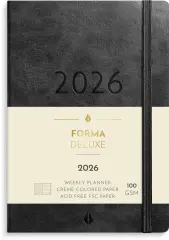  Kalender 2026 Liten Veckokalender Forma Deluxe svart