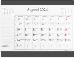  Kalender 2026 Musmatta månadsblock