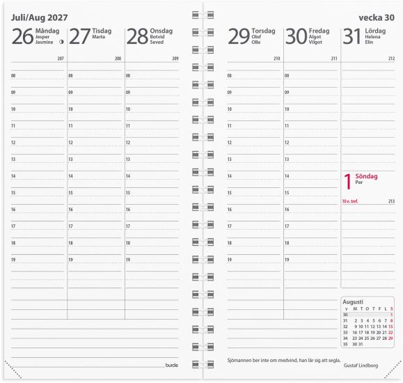  Kalender 2027 Interplano II refill