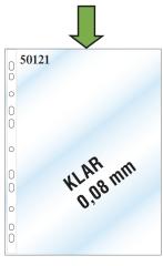  Plastficka A4 0,08mm PP klar